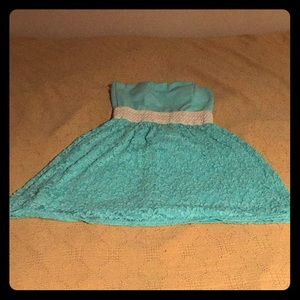 A Sea Green Cocktail Dress